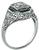 Antique 0.70ct Diamond Sapphire Engagement Ring Photo 4