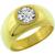 18k yellow gold diamond gypsy ring 1