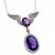 amethyst diamond platinum necklace 3