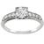 Antique 1920s  0.50ct Old Mine Cut Diamond Platinum Engagement Ring