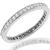 Antique 1920s 0.90ct Round Brilliant Diamond Eternity Platinum Wedding Band