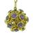 18k yellow gold amethyst ball fob/ pendant 1