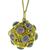 18k yellow gold amethyst ball fob/ pendant 3