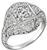 Antique EGL 1.22ct Diamond Engagement Ring Photo 1