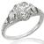 Diamond 18k White Gold  Engagement Ring