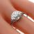 diamond 18k white gold engagement ring  2