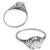 diamond 18k white gold engagement ring  3