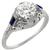 diamond 18k white gold engagement ring  1