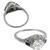 diamond 18k white gold engagement ring  3