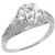diamond platinum engagement ring  1