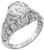 antique 1.34ct diamond engagement ring photo 1