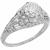 diamond platinum engagement ring  1