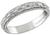 Antique Platinum Wedding Band Photo 1