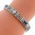 14k white gold Edwardian diamond and sapphire bracelet 2