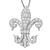 14k white gold diamond pendant 3