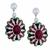 sapphire diamond tsavorite and onyx 18k white gold earrings  2