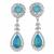 18k white gold opal and diamond chandelier earrings 2