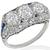3 Stone Diamond Sapphire Ring