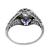 Diamond Sapphire 18k White Gold Engagement Ring