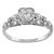 Art Deco 0.65ct Round Brilliant Diamond Platinum Engagement Ring