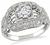 Art Deco 0.80ct Diamond Engagement Ring