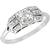 diamond 14k white gold engagement ring 1