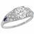  platinum diamond sapphire engagement ring 1