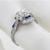 platinum diamond and sapphire engagement ring 2