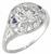 Art Deco Diamond Platinum Engagement Ring