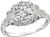 Art Deco 2.01ct Diamond Engagement Ring