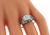 Vintage Old Mine Cut Diamond Platinum Engagement Ring