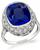 Art Deco 7.34ct Ceylon Sapphire 0.80ct Diamond Engagement Ring 