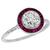 diamond ruby platinum engagement ring 1