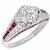 diamond ruby platinum engagement ring 1