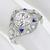 diamond sapphire platinum engagement ring 2
