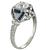 0.99ct Diamond Art Deco Engagement Ring