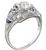 vintage diamond sapphire art deco engagement ring 010508 3