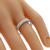 Art Deco Style  0.55ct Round Brilliant Cut Diamond Eternity 18k White Gold Wedding Band 