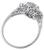 art deco style 0.72ct diamond engagement ring photo 4