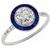 diamond sapphire platinum engagement ring 1