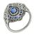 Sapphire Diamond 18k White Gold Ring 