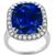 Ceylon Sapphire Diamond Platinum Engagement Ring