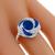 Antique Style 2.00cttw  Sapphire 0.40ct Diamond  Gold Ring