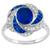  Sapphire Diamond  Gold Ring