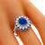 Sapphire Diamond Gold Ring 