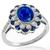 Sapphire Diamond Gold Ring 