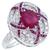  ruby diamond 18k white gold ring 1