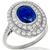 Sapphire Diamond Gold Ring 