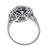 Sapphire Diamond 18k White Gold Ring 