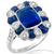 Estate Sapphire Diamond Gold Ring 